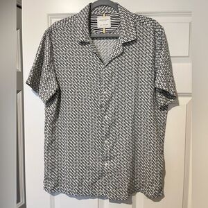Denim & Flower Men’s Camp Collar Shirt Large